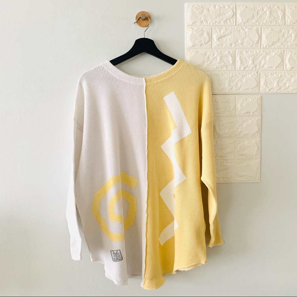 Vintage 80s Miyo abstract thermal top, s/m